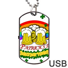 Beer Dog Tag Usb Flash (two Sides) by Valentinaart