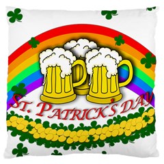 Beer Large Cushion Case (two Sides) by Valentinaart