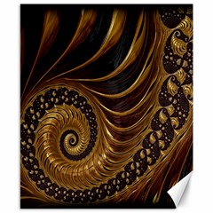 Fractal Spiral Endless Mathematics Canvas 8  X 10  by Nexatart