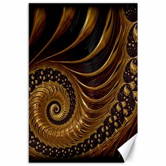 Fractal Spiral Endless Mathematics Canvas 12  X 18  