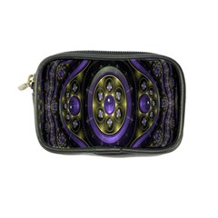 Fractal Sparkling Purple Abstract Coin Purse