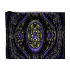 Fractal Sparkling Purple Abstract Cosmetic Bag (xl) by Nexatart