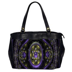 Fractal Sparkling Purple Abstract Office Handbags (2 Sides)  by Nexatart