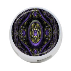 Fractal Sparkling Purple Abstract 4-port Usb Hub (one Side) by Nexatart