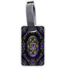 Fractal Sparkling Purple Abstract Luggage Tags (one Side)  by Nexatart