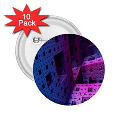 Fractals Geometry Graphic 2 25  Buttons (10 Pack) 