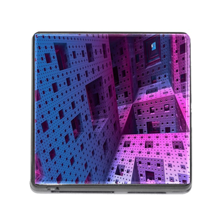 Fractals Geometry Graphic Memory Card Reader (Square)