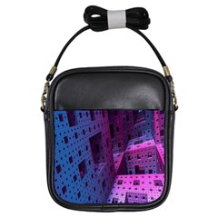 Fractals Geometry Graphic Girls Sling Bags