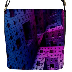 Fractals Geometry Graphic Flap Messenger Bag (s) by Nexatart