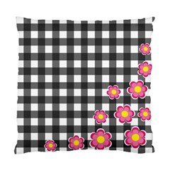 Floral Plaid Pattern Standard Cushion Case (one Side) by Valentinaart