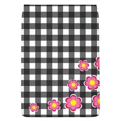 Floral Plaid Pattern Flap Covers (l)  by Valentinaart