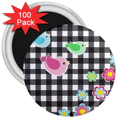 Cute Spring Pattern 3  Magnets (100 Pack) by Valentinaart