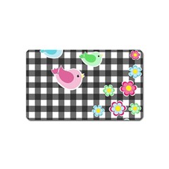 Cute Spring Pattern Magnet (name Card) by Valentinaart