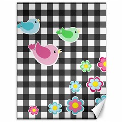 Cute Spring Pattern Canvas 36  X 48   by Valentinaart