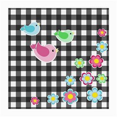 Cute Spring Pattern Medium Glasses Cloth (2-side) by Valentinaart