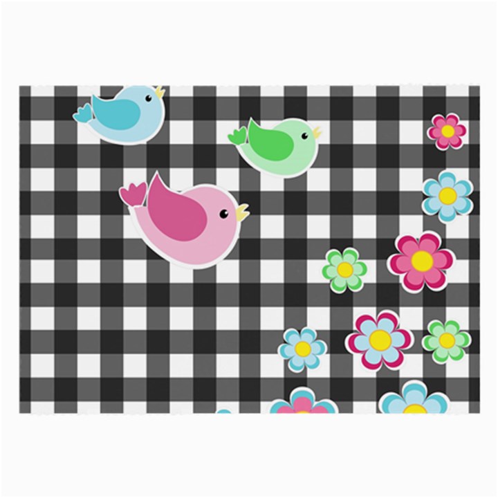 Cute spring pattern Large Glasses Cloth