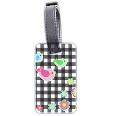 Cute Spring Pattern Luggage Tags (two Sides) by Valentinaart