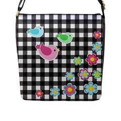 Cute Spring Pattern Flap Messenger Bag (l)  by Valentinaart