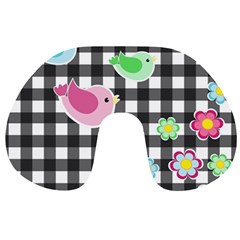 Cute Spring Pattern Travel Neck Pillows by Valentinaart