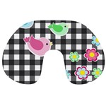 Cute spring pattern Travel Neck Pillows Front