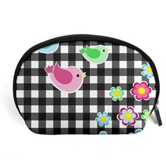 Cute Spring Pattern Accessory Pouches (large)  by Valentinaart