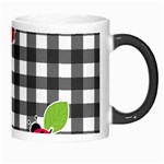 Ladybugs plaid pattern Morph Mugs Right