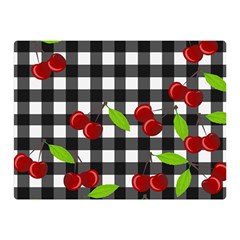 Cherries Plaid Pattern  Double Sided Flano Blanket (mini)  by Valentinaart