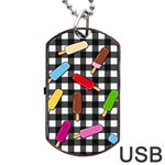 Ice cream kingdom  Dog Tag USB Flash (Two Sides) Back