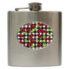 Cherry Kingdom  Hip Flask (6 Oz) by Valentinaart