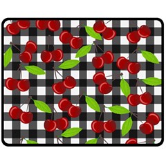 Cherry Kingdom  Fleece Blanket (medium)  by Valentinaart