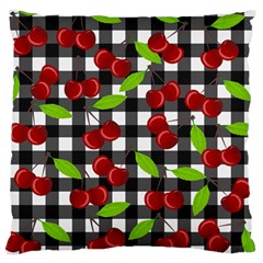 Cherry Kingdom  Large Cushion Case (two Sides) by Valentinaart