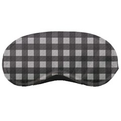 Gray Plaid Pattern Sleeping Masks by Valentinaart