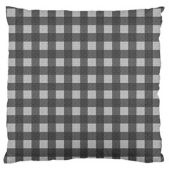 Gray Plaid Pattern Standard Flano Cushion Case (one Side) by Valentinaart