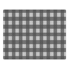 Gray Plaid Pattern Double Sided Flano Blanket (large)  by Valentinaart