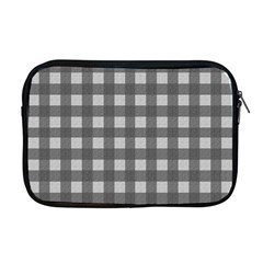 Gray Plaid Pattern Apple Macbook Pro 17  Zipper Case