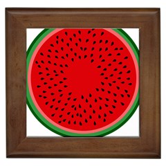 Watermelon Framed Tiles by Valentinaart