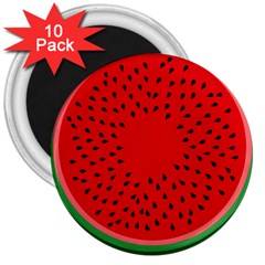 Watermelon 3  Magnets (10 Pack)  by Valentinaart