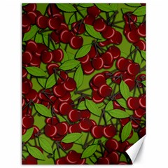 Cherry Jammy Pattern Canvas 18  X 24   by Valentinaart