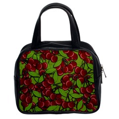 Cherry Jammy Pattern Classic Handbags (2 Sides) by Valentinaart