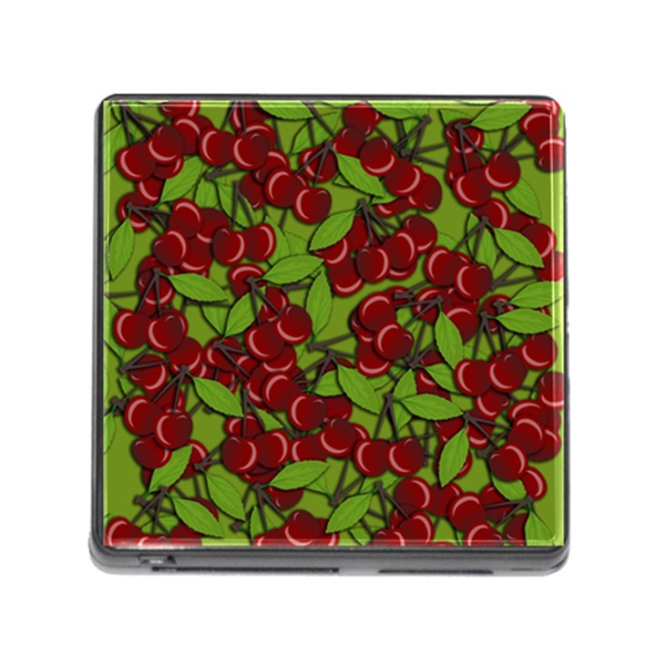 Cherry jammy pattern Memory Card Reader (Square)