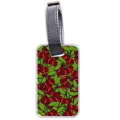 Cherry Jammy Pattern Luggage Tags (two Sides) by Valentinaart