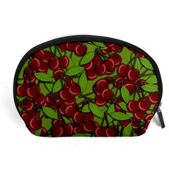 Cherry Jammy Pattern Accessory Pouches (large)  by Valentinaart