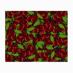 Cherry Pattern Small Glasses Cloth (2-side) by Valentinaart