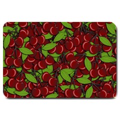 Cherry Pattern Large Doormat  by Valentinaart