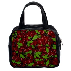 Cherry Pattern Classic Handbags (2 Sides) by Valentinaart