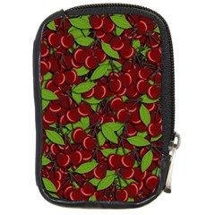 Cherry Pattern Compact Camera Cases by Valentinaart