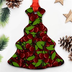 Cherry Pattern Ornament (christmas Tree)  by Valentinaart