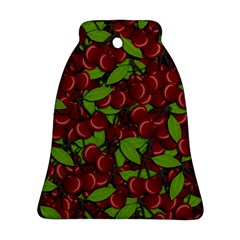 Cherry Pattern Bell Ornament (two Sides) by Valentinaart