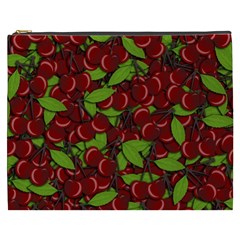 Cherry Pattern Cosmetic Bag (xxxl)  by Valentinaart