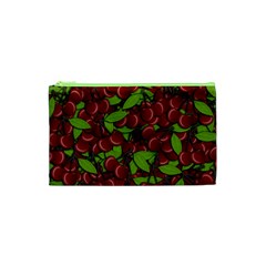 Cherry Pattern Cosmetic Bag (xs) by Valentinaart